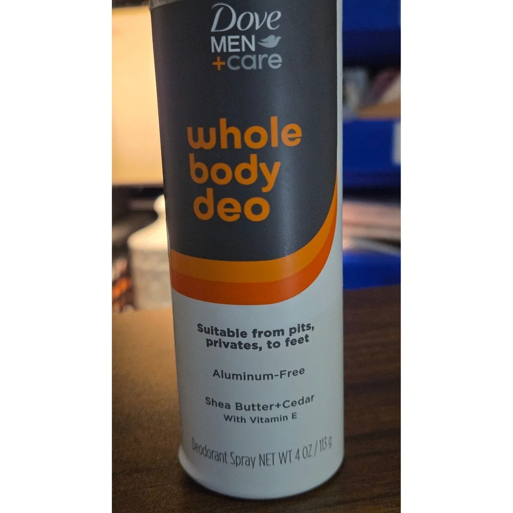 Dove Men Care Whole Body Deo Shea Butter Cedar Aluminum Free Spray 4oz